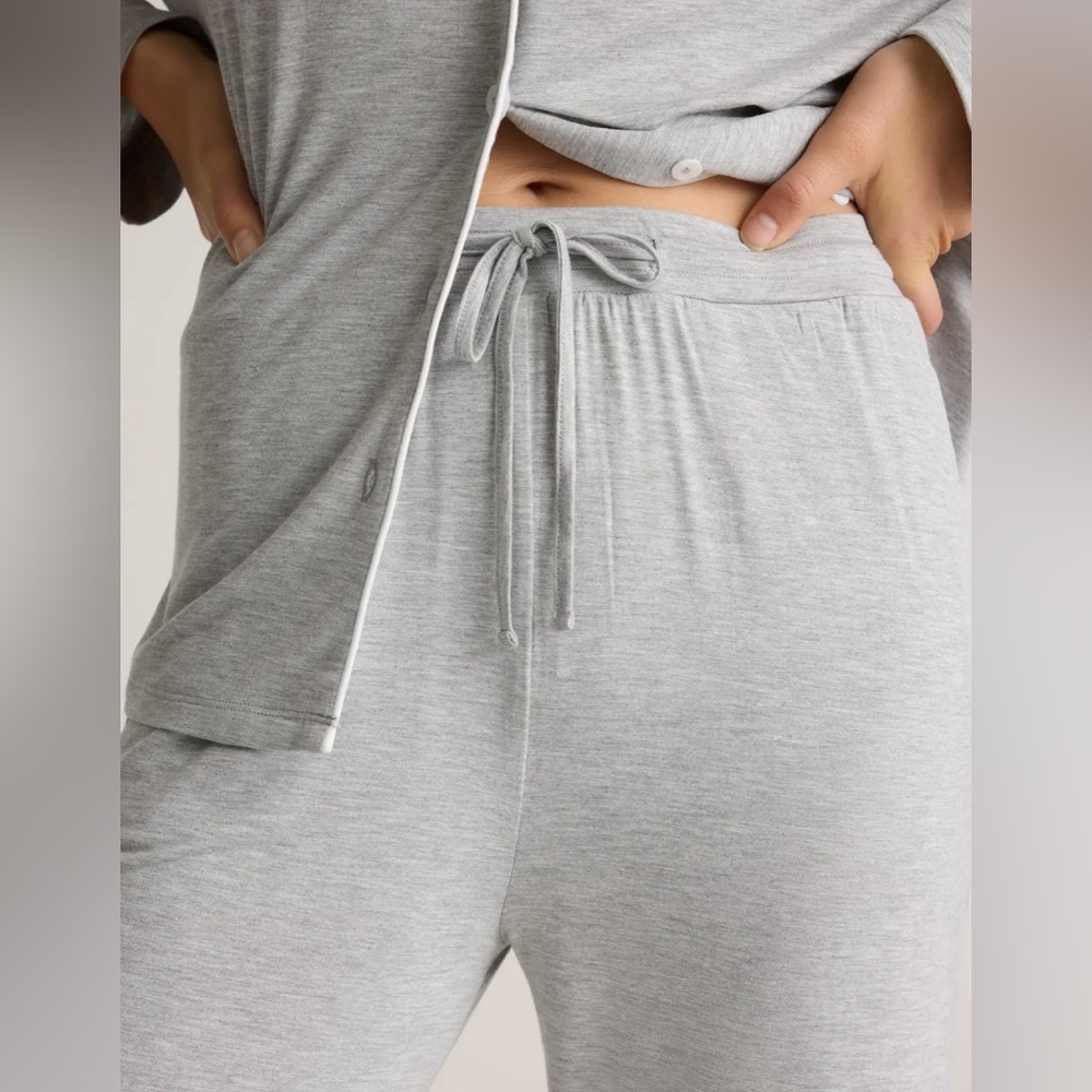 Quince Bamboo Jersey Long Sleeve Pajama Set - Picture 8 of 10